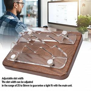 Вертикальный держатель для компьютерного хоста, Деревянная регулируемая док-станция для M4 M3 M2 M1, Док-станция для микрокомпьютера synthetic.ua - Фото 1