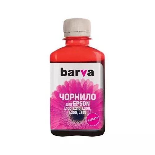 Чернила BARVA EPSON L100/L210/L300/L350/L355 180г T6643 MAGENTA (L100-403), фото №1