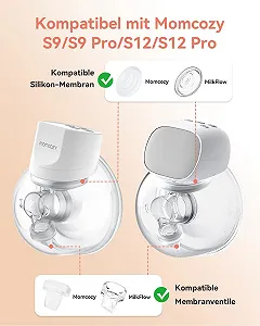 Клапани та діафрагми для молоковідсмоктувача Momcozy S9 Pro S12 Pro S12 S9 6 шт. силіконові аксесуари synthetic.ua - Фото 1