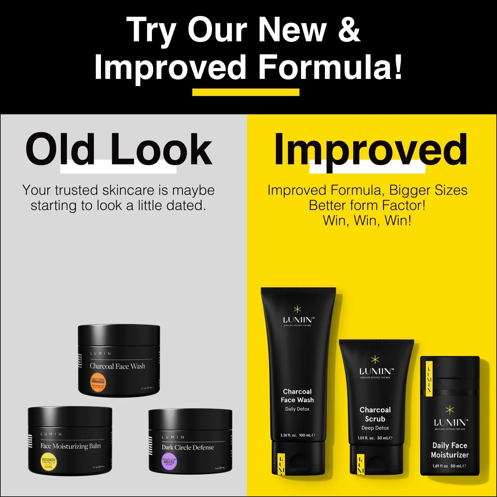 Очищуючий Засіб для Обличчя Lumin Charcoal для Чоловіків Щоденний з Розмарином, Проблемна Шкіра, фото №4