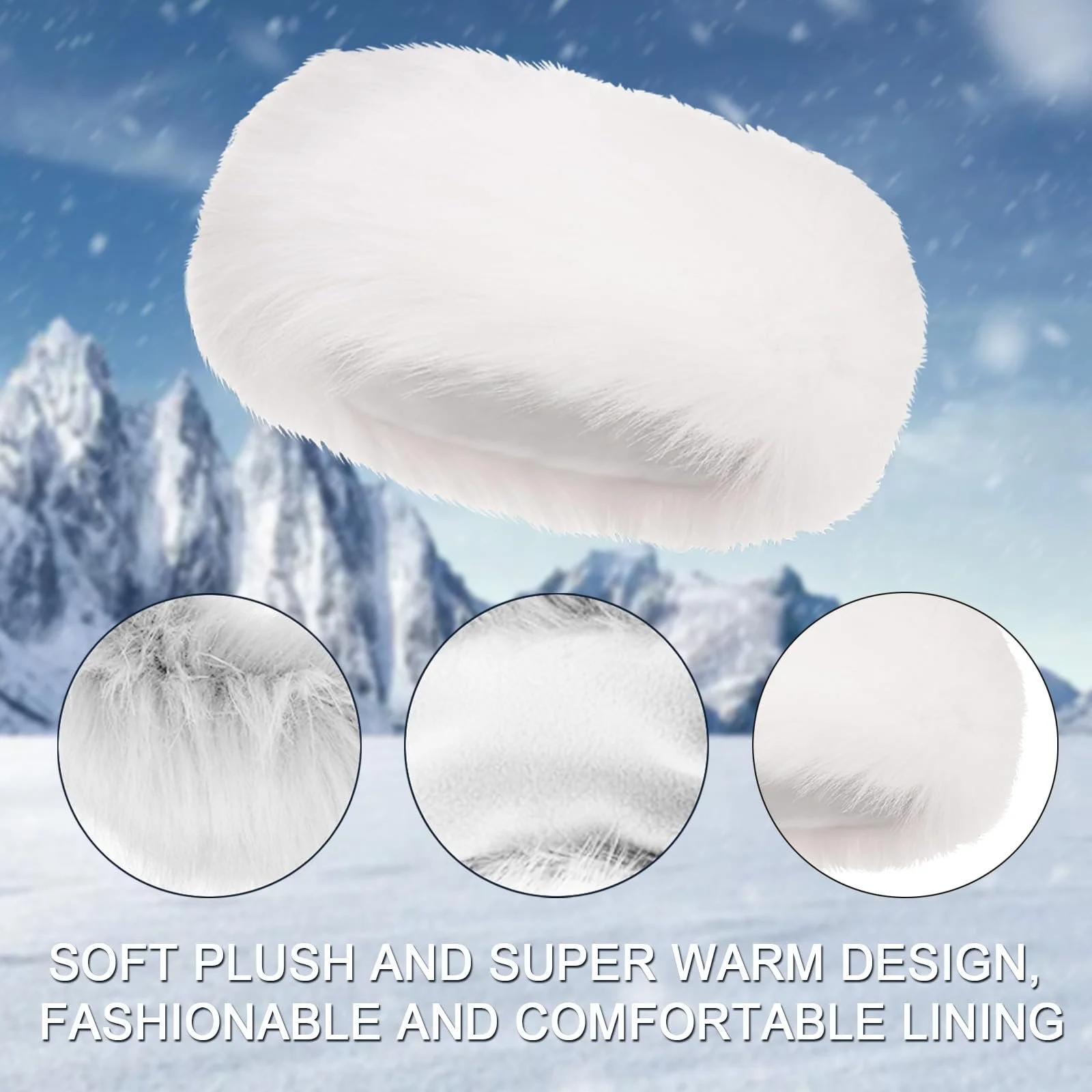 Хутряна пов'язка на голову для жінок, фото №3 Хутряна пов'язка на голову для жінок, фото №3