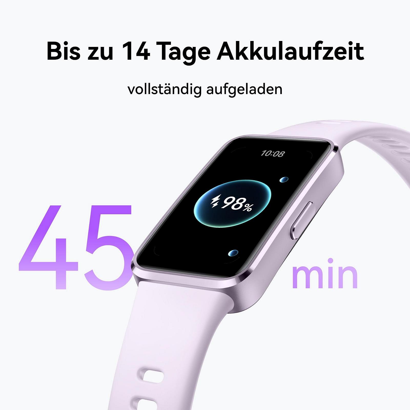 Смарт-годинник HUAWEI Band 10, фітнес-трекінг на основі ШІ, професійний аналіз сну, до 14 днів автономної роботи, тонкий корпус з алюмінієвого сплаву, фіолетовий, фото №6