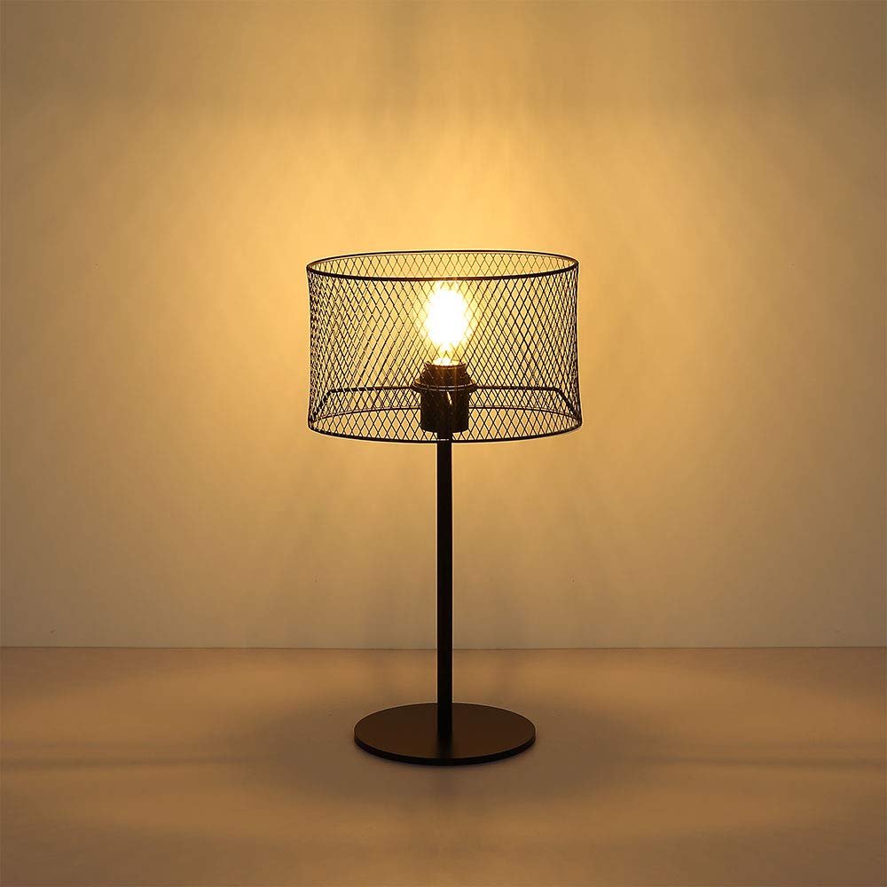 Настольная лампа Metal Mesh Black Овальная Черная, фото №5