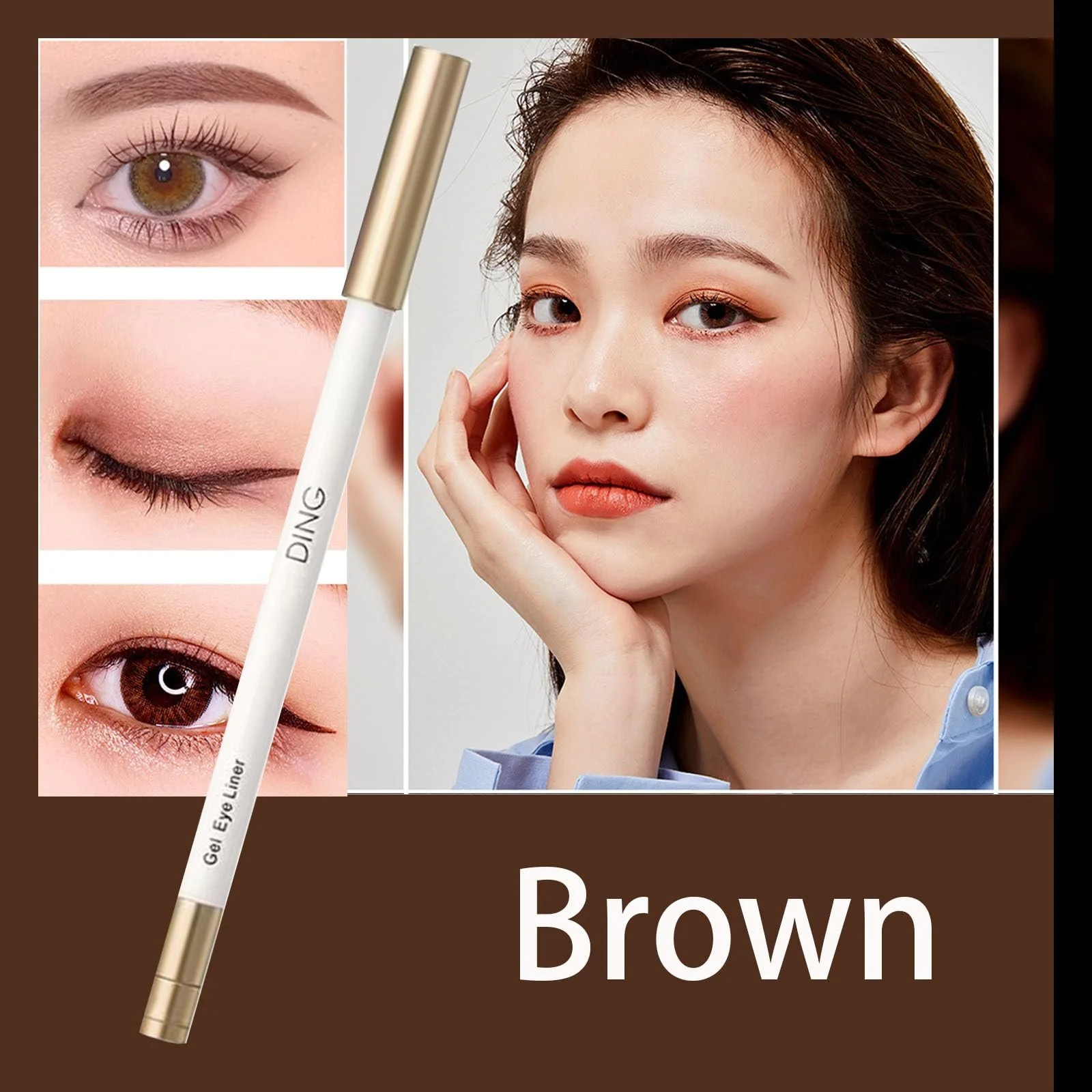 Карандаш для глаз Ifordmedia Водостойкий Стойкий Коричневый (2 шт), фото №3 Карандаш для глаз Ifordmedia Водостойкий Стойкий Коричневый (2 шт), фото №3