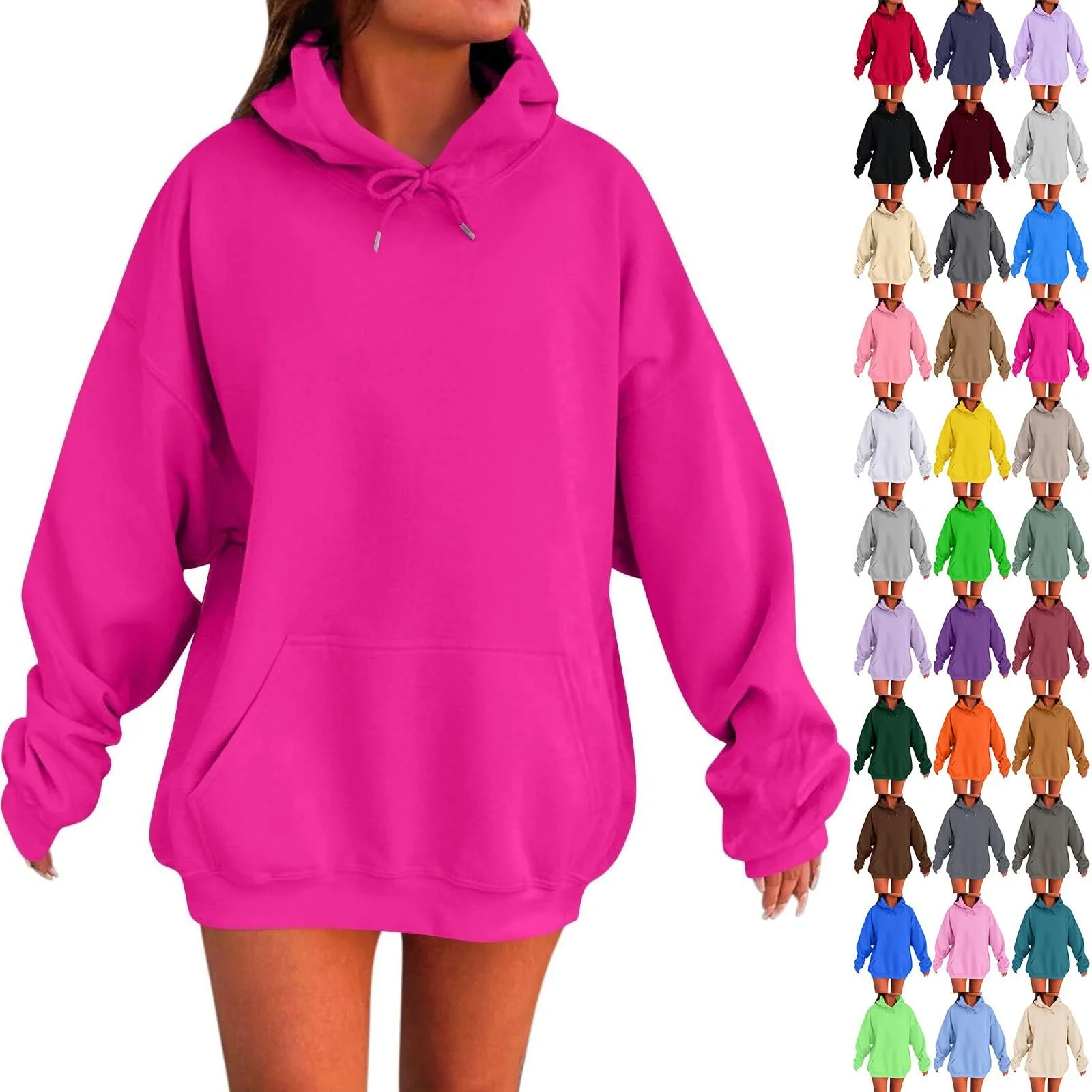 Жіночий джемпер Qixiu Худі з капюшоном, фото №1