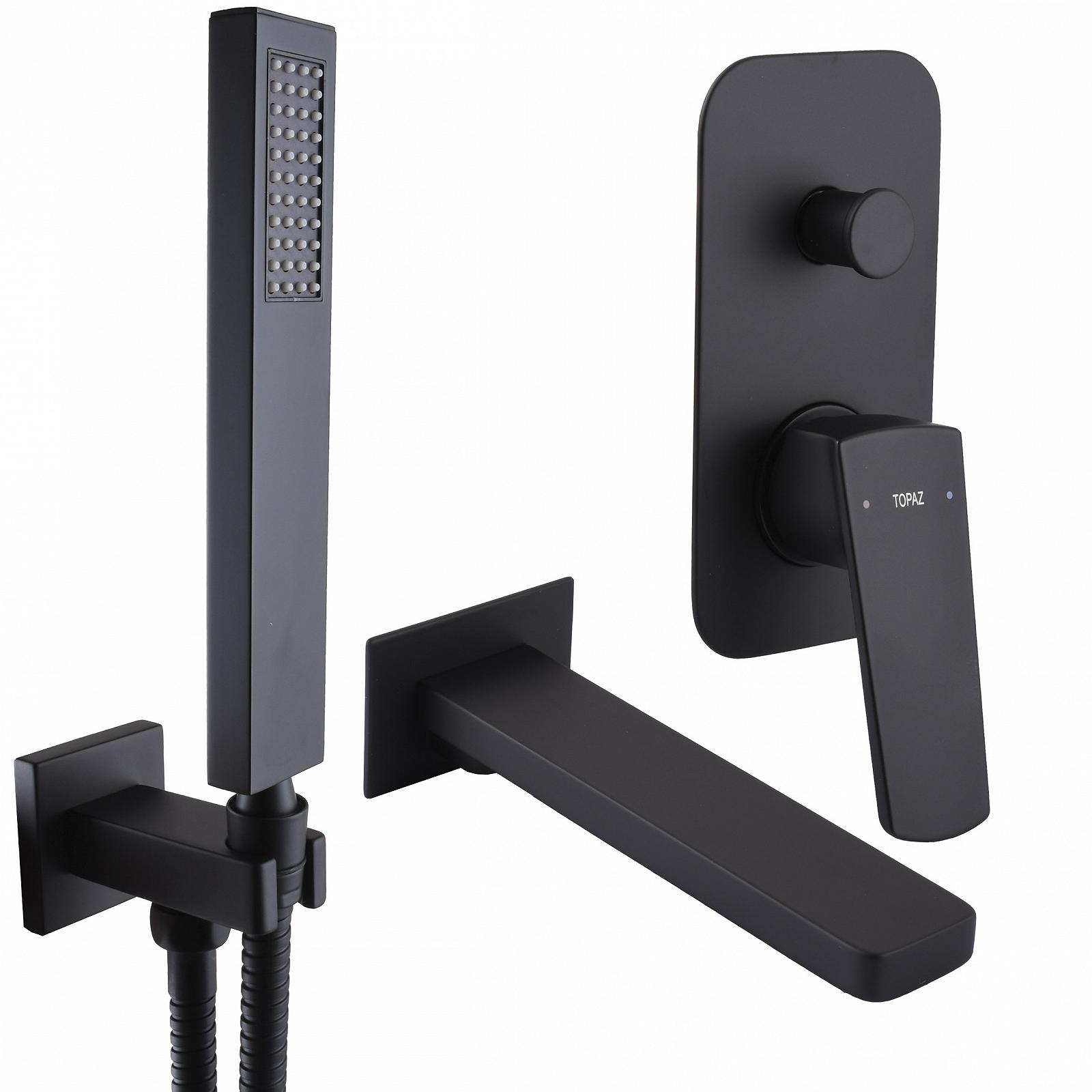 Змішувач для ванни вбудований TOPAZ LEXI TLG 21202-H21-BL, фото №1 Змішувач для ванни вбудований TOPAZ LEXI TLG 21202-H21-BL, фото №1