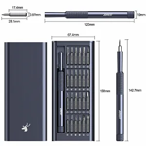 Набір прецизійних викруток JOREST 25 в 1, кишеньковий synthetic.ua - Фото 1