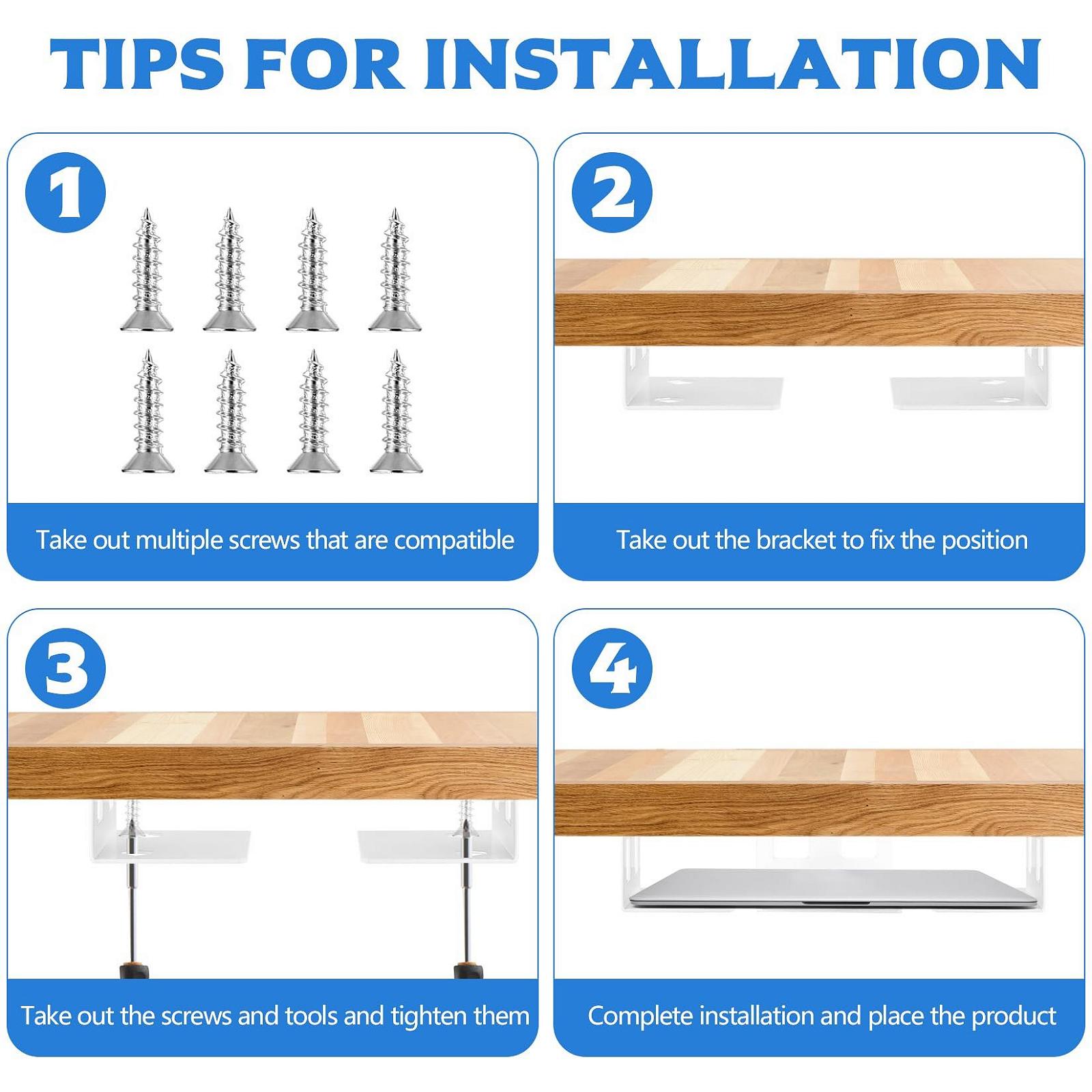 Кронштейн для ноутбука, 3 шт., Підстільний тримач для ноутбука, фото №4