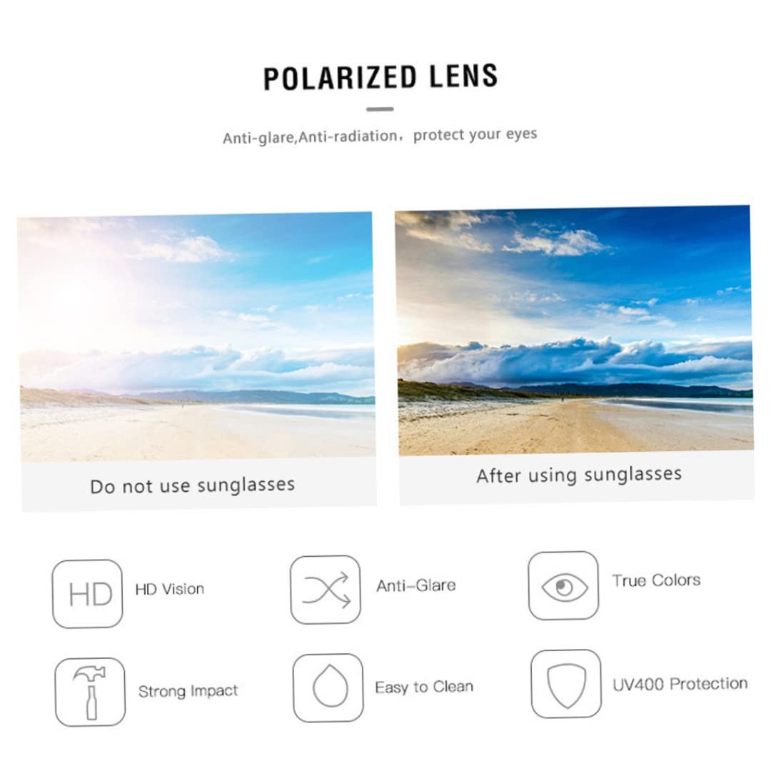 Сонцезахисні окуляри прямокутні Pesoncarl вінтаж ретро 70-х для чоловіків, фото №6