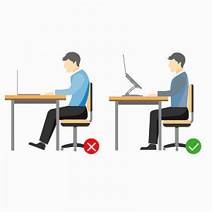 Підставка для ноутбуків та планшетів з 2 вентиляторами, складана та регульована по висоті, для пристроїв до 15,9 дюймів synthetic.ua - Фото 1