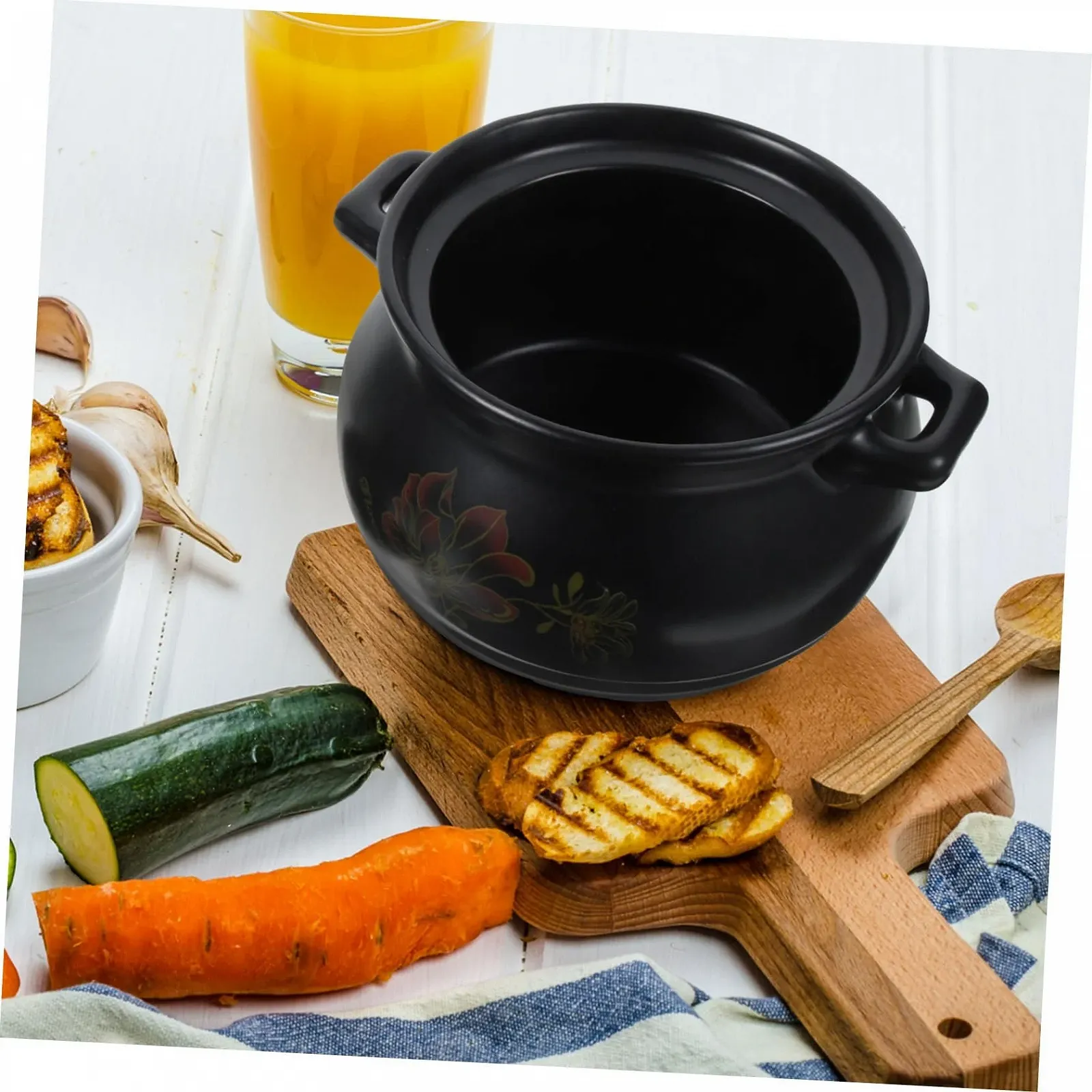 Кастрюля керамическая 2 л черная энергосберегающая кислотостойкая, фото №5 Кастрюля керамическая 2 л черная энергосберегающая кислотостойкая, фото №5