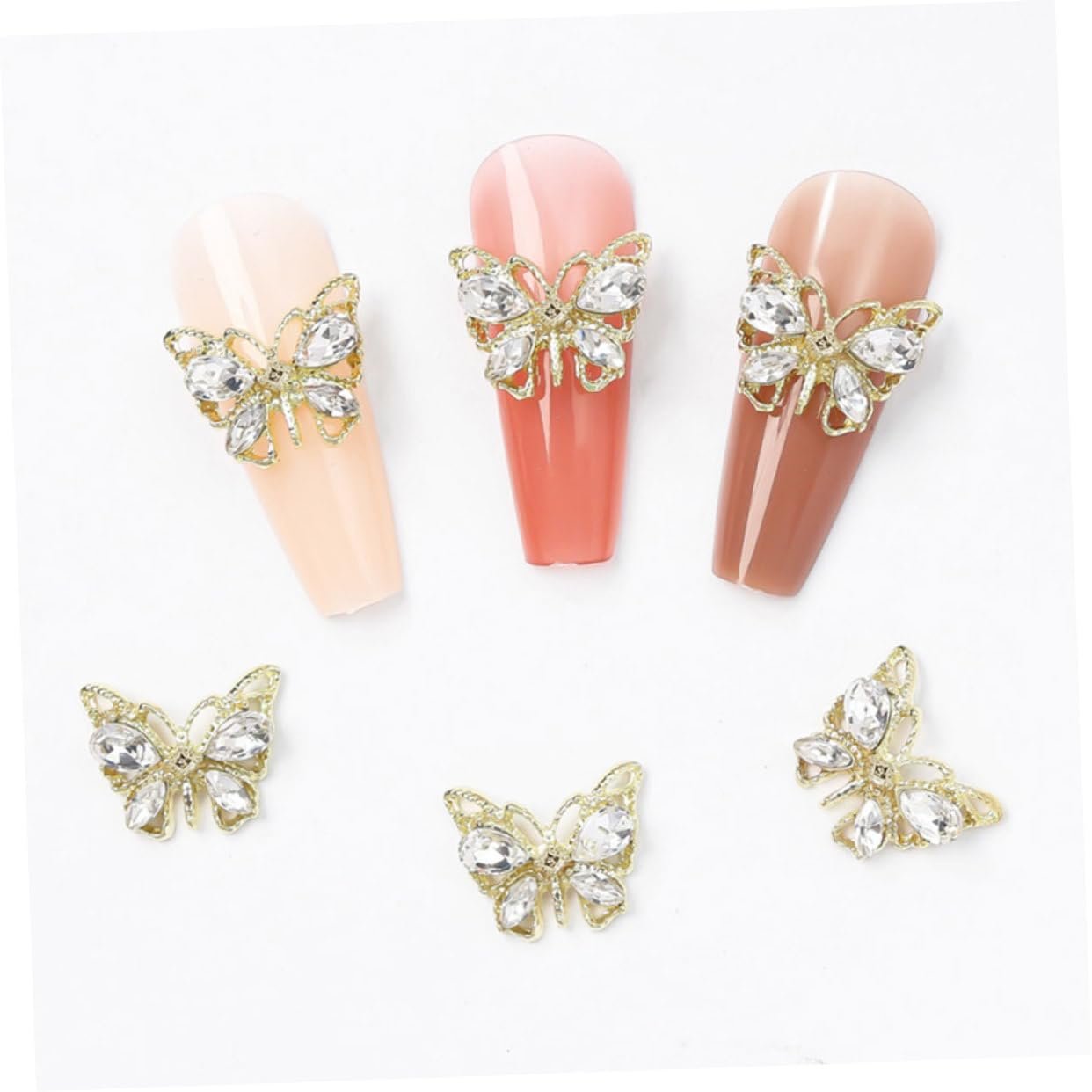 Украшения для ногтей Бабочки, 10 шт., фото №7