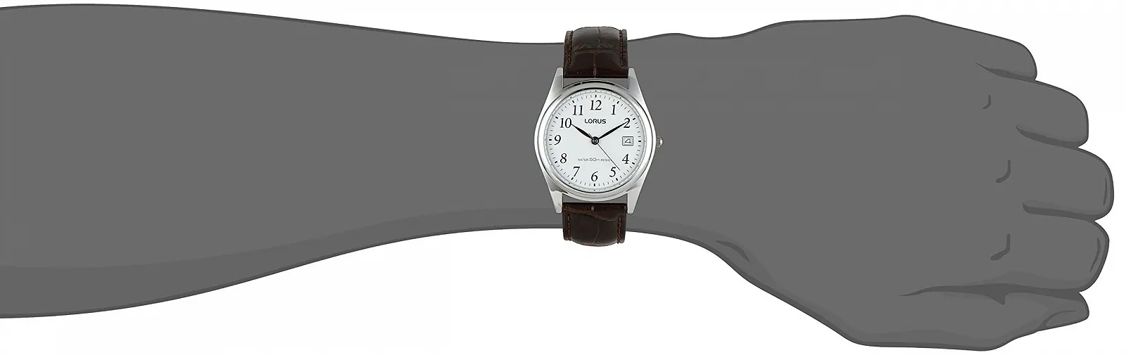 Мужские часы Lorus Classic RS965BX9, покрытие палладием, кожаный ремешок, фото №6 Мужские часы Lorus Classic RS965BX9, покрытие палладием, кожаный ремешок, фото №6