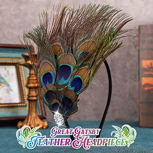 Обруч на голову с перьями - Фото 1