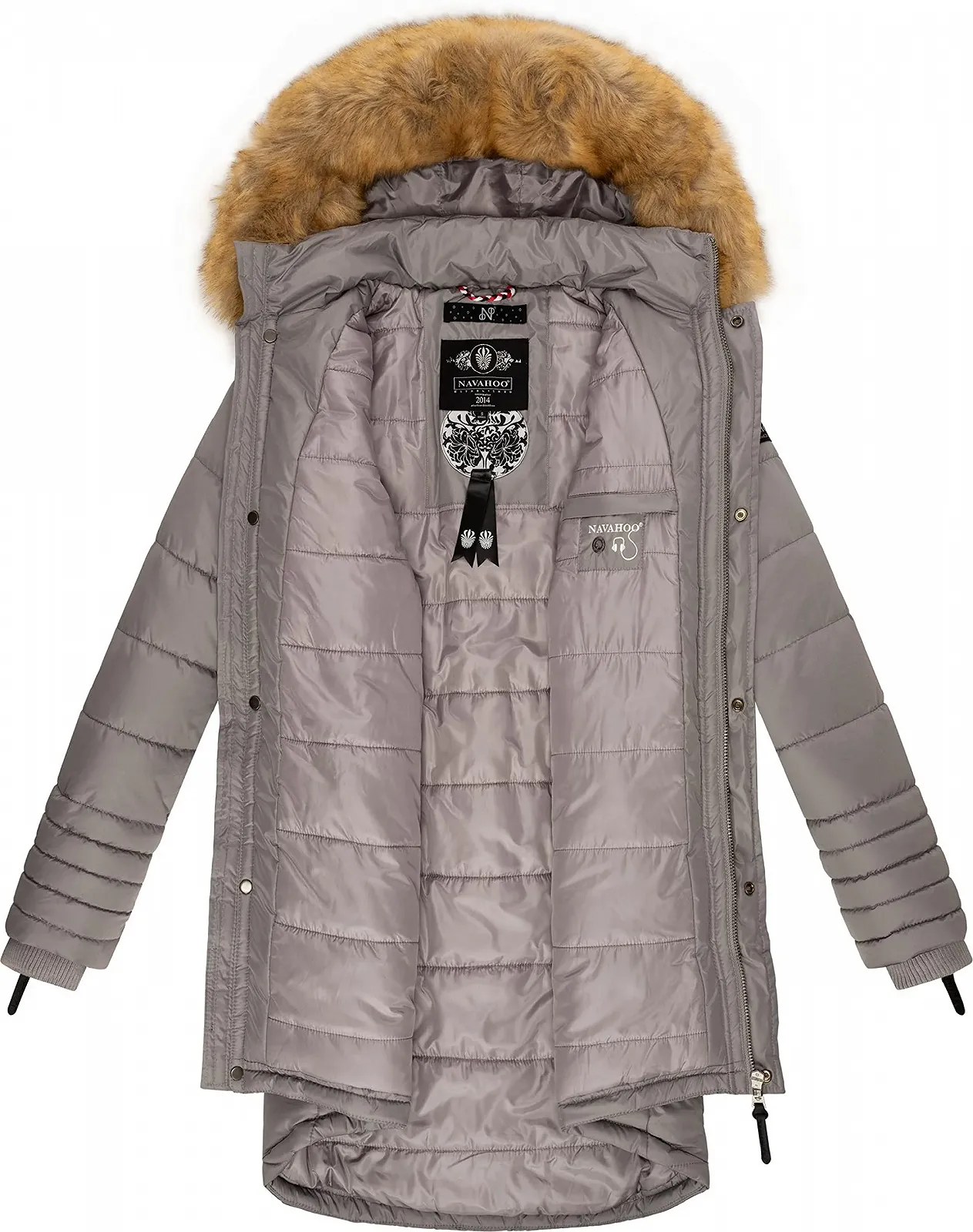 Жіноче зимове стьобане пальто Navahoo Papaya, фото №5