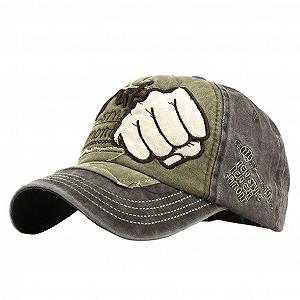 Бейсболка флисовая с помпоном из искусственного меха регулируемая вышитая - Фото 1