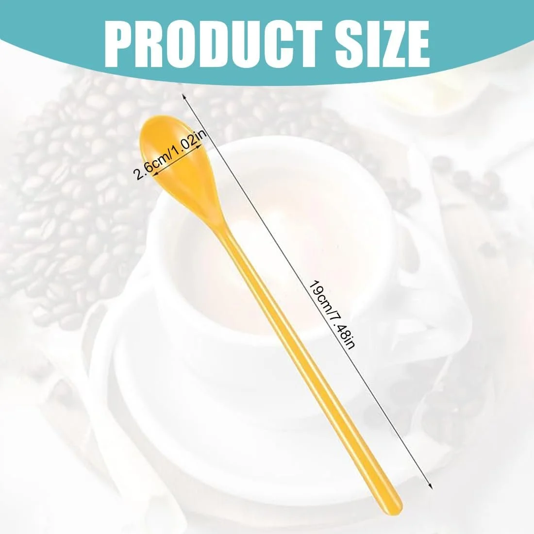 Набір з 6 ложок для яєць, Пластик, фото №2