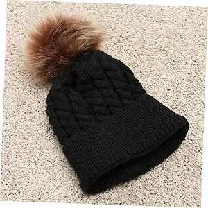 В'язана шапка LIFKOME для дітей, шапка-вушанка synthetic.ua - Фото 1