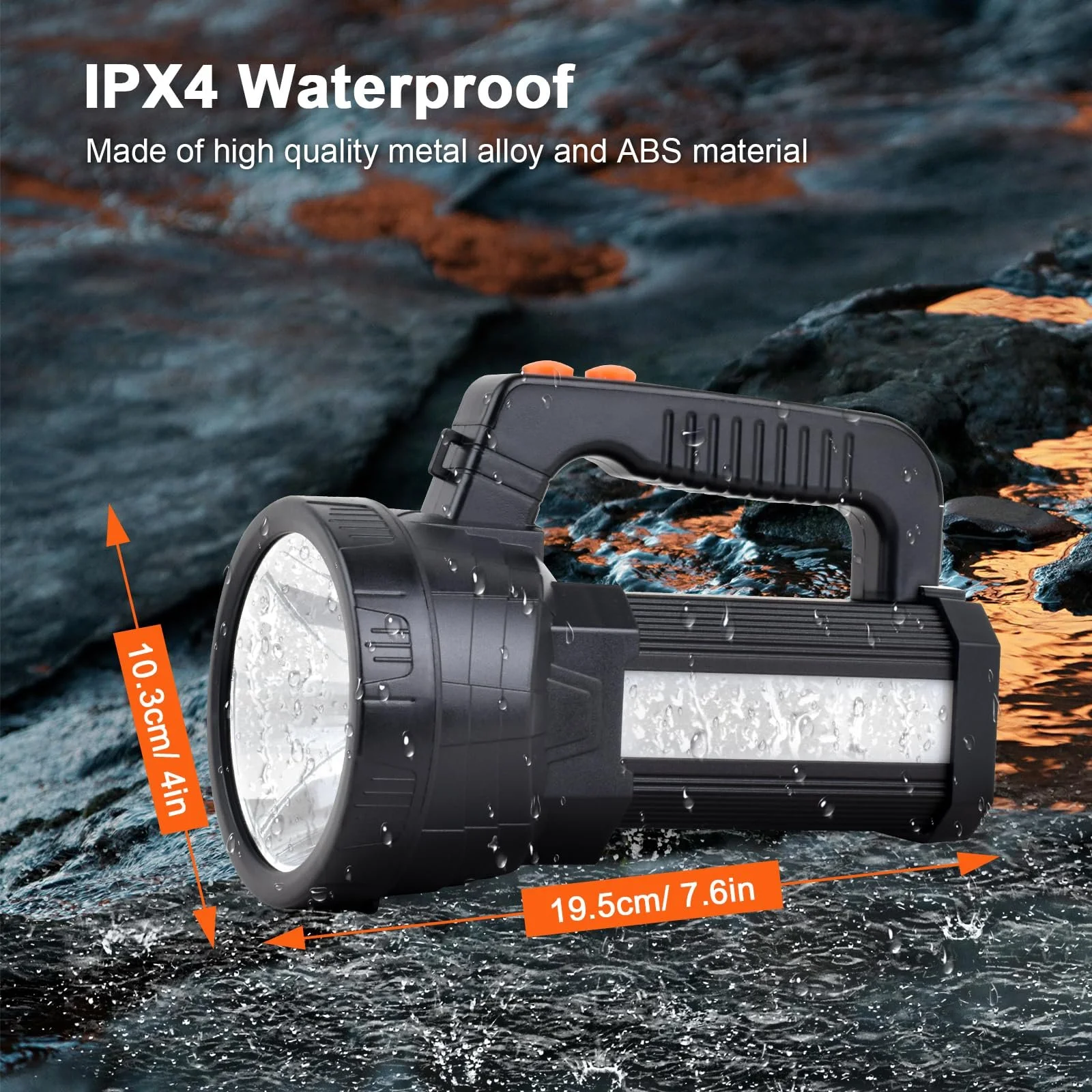 LED Фонарь ERAY 11000 лм, ручной фонарь, аккумулятор 9600 мАч, 6 режимов, IPX4 водонепроницаемый, Power Bank, фото №3 LED Фонарь ERAY 11000 лм, ручной фонарь, аккумулятор 9600 мАч, 6 режимов, IPX4 водонепроницаемый, Power Bank, фото №3