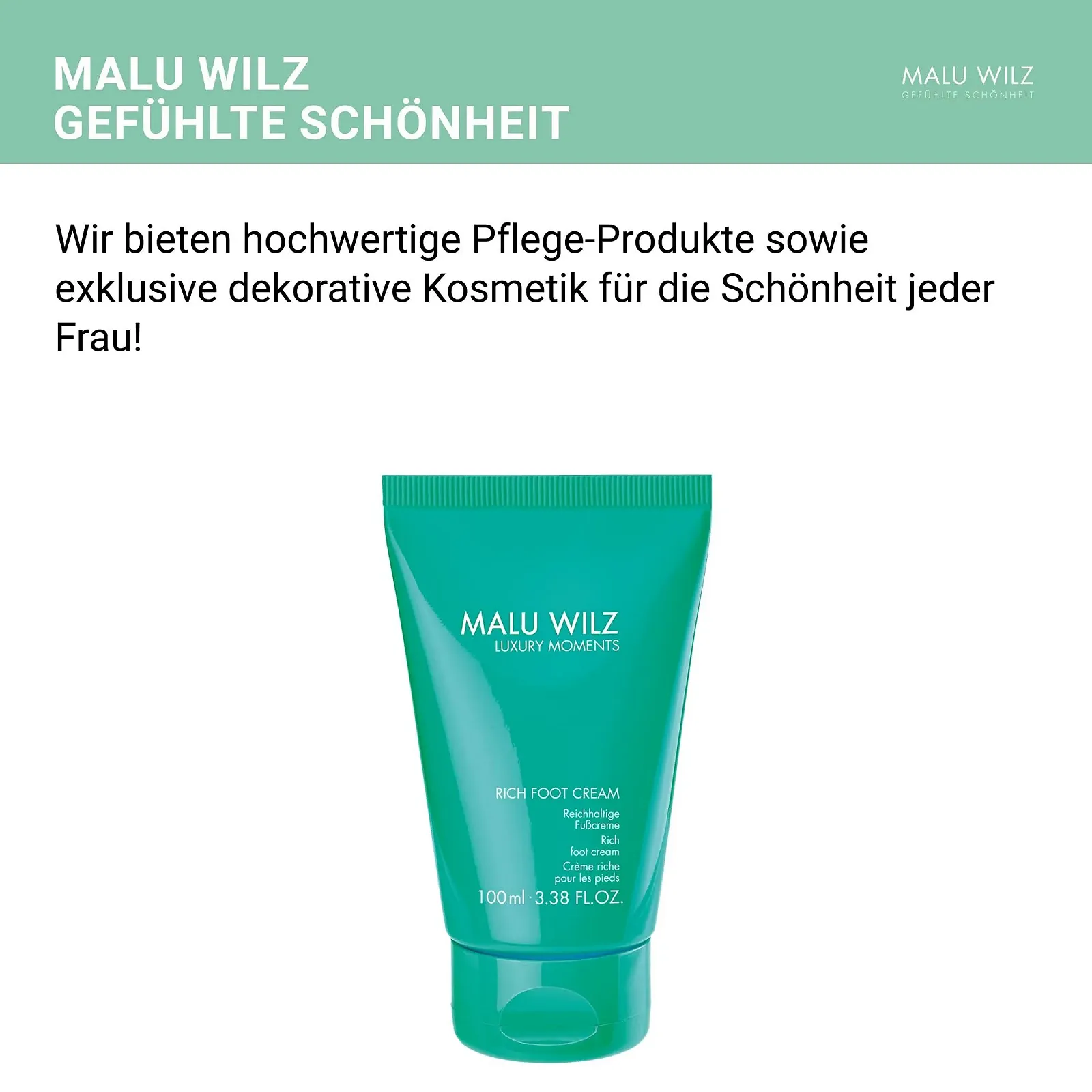 Крем для ног Malu Wilz Rich 100 мл, фото №2