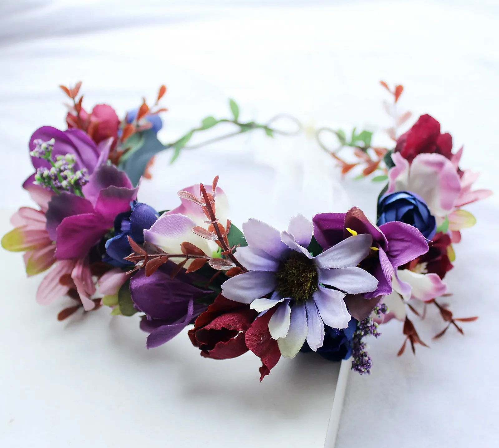 Вінок для волосся з квітів, фото №3