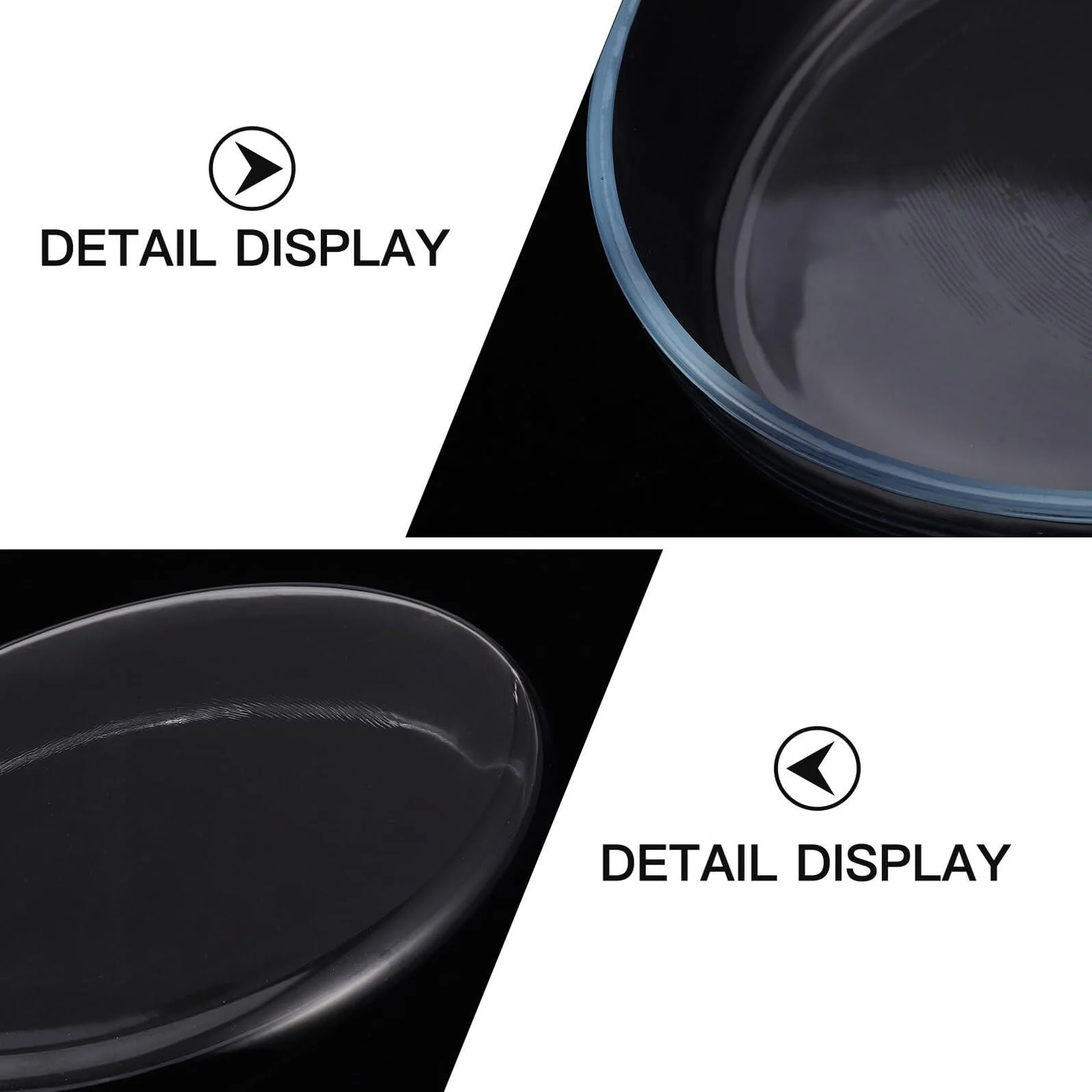 Форма для запекания Термостойкая стеклянная овальная Прозрачная, фото №7