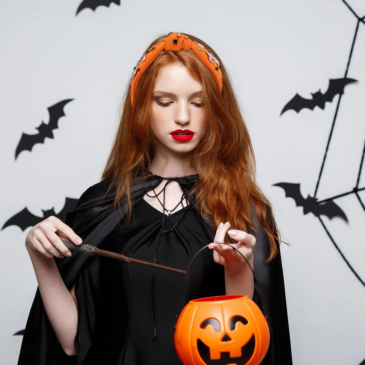 Хэллоуинский обруч Оранжевый, фото №6