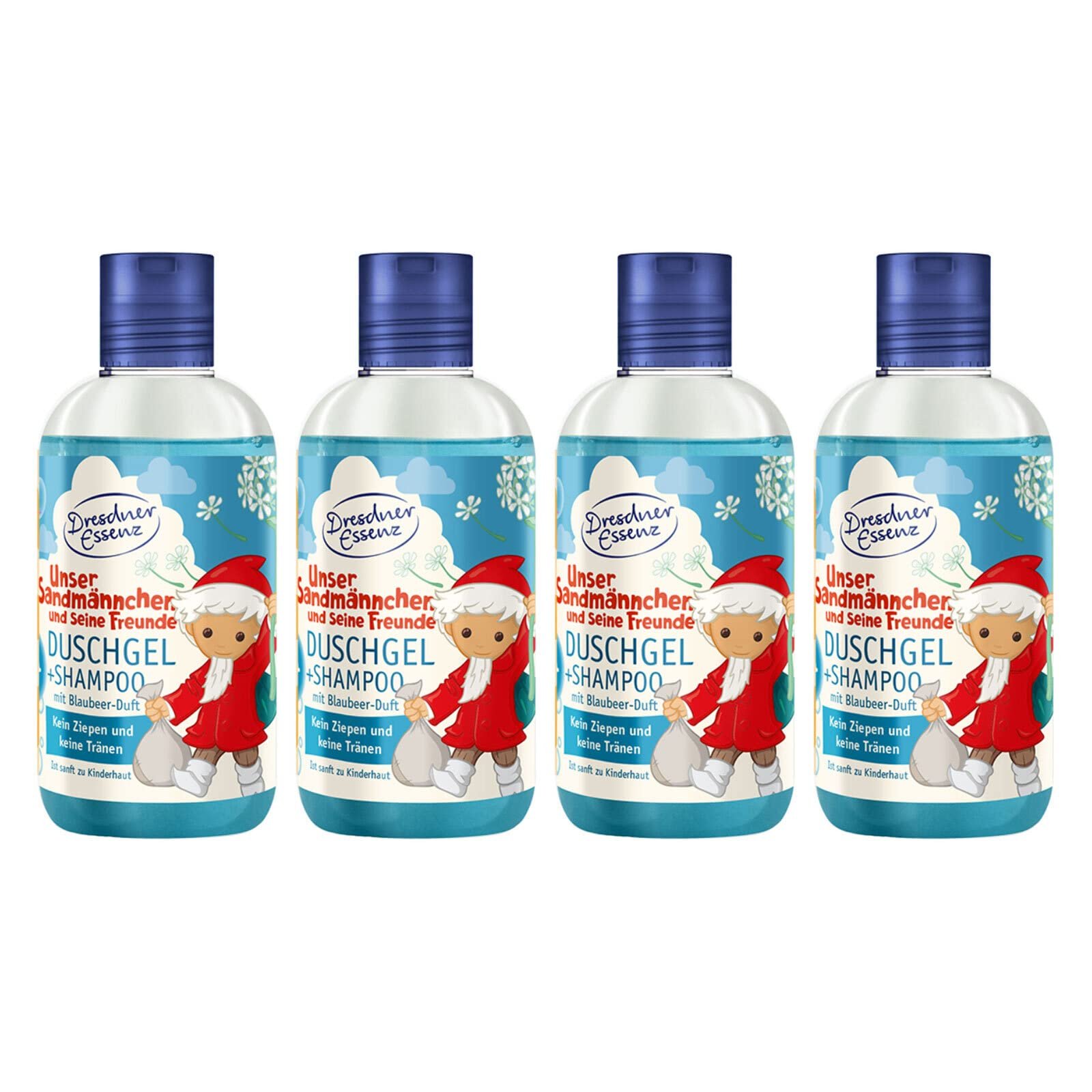 Гель для душу Dresdner Essenz Sandmann Blueberry 4 x 250 мл, фото №1 Гель для душу Dresdner Essenz Sandmann Blueberry 4 x 250 мл, фото №1