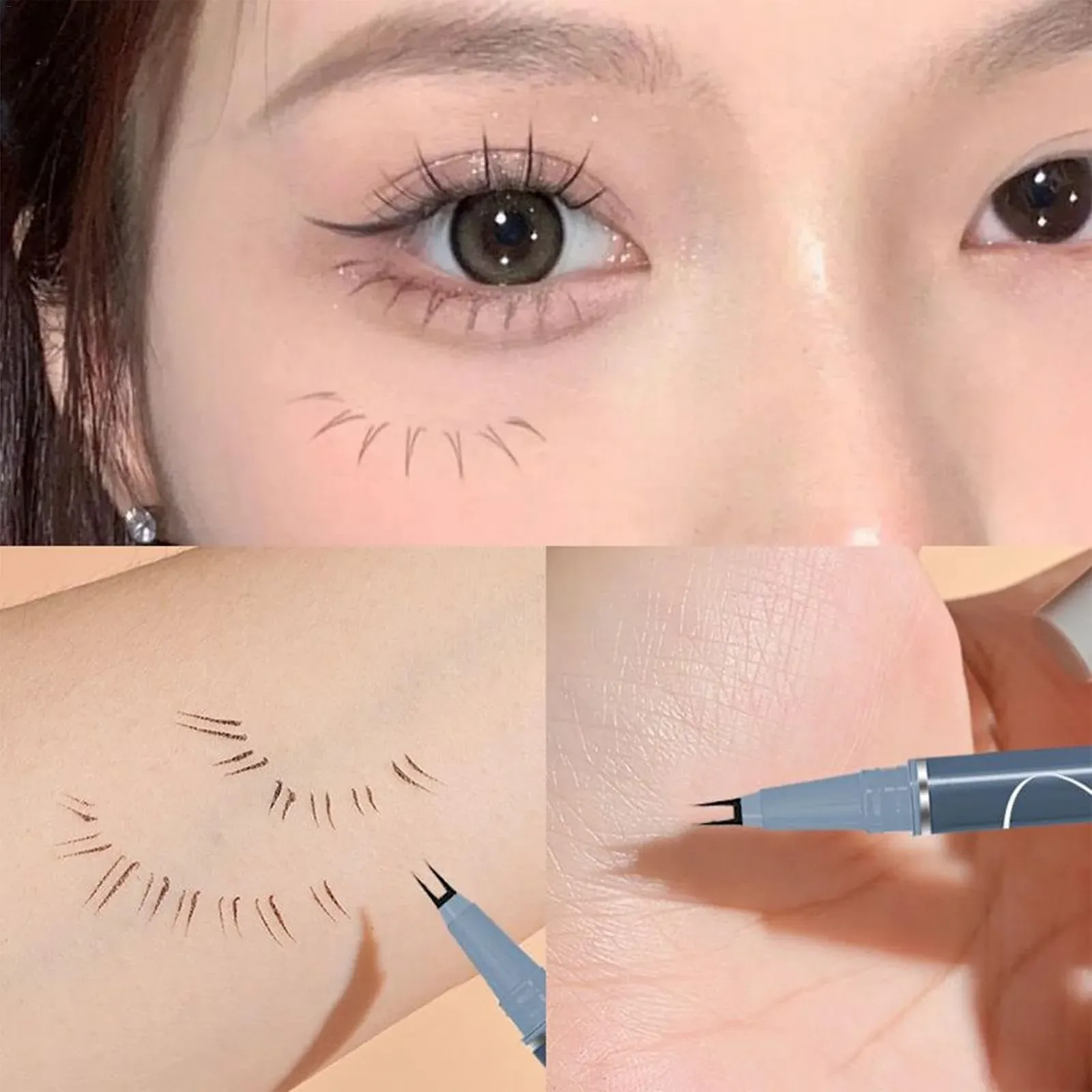 Олівець Ruwshuuk Водостійкий з подвійним кінчиком для нижніх вій, фото №4