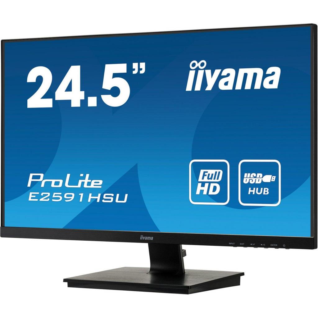 Монитор Iiyama ProLite LED 24.5" Full HD E2591HSU-B1, фото №4