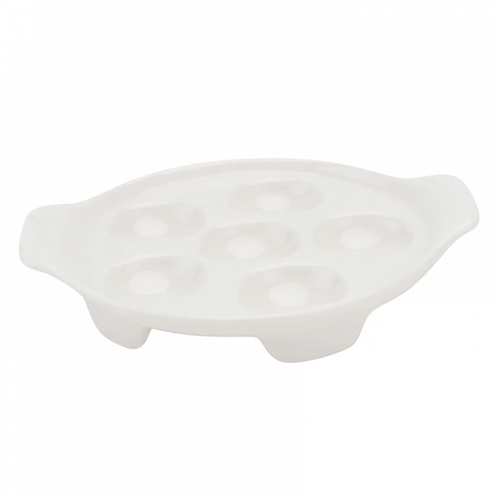 Форма для запікання равликів керамічна з кришкою Біла, фото №1