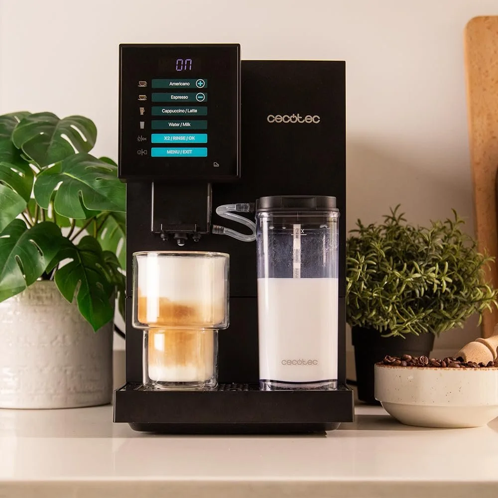 Суперавтоматична кавомашина Cecotec Cremmaet Compactccino Black, 19 Bar, Thermoblock System, резервуар для кавових зерен 150 г, резервуар для води 1,1 л, молоко 400 мл, фото №6