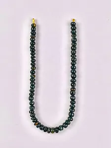 Натуральный Черный Тигровый Глаз, рондель гладкие бусины 10 мм, нить длиной 45 см бусины из драгоценных камней для ожерелья, браслета synthetic.ua - Фото 1