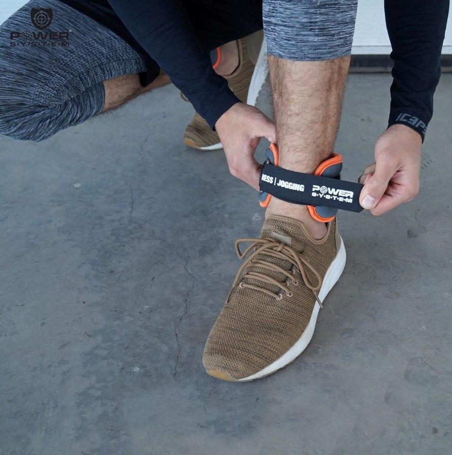 Затяжки для ніг фіксовані Power System 1 кг PS-4046, Grey, фото №5 Затяжки для ніг фіксовані Power System 1 кг PS-4046, Grey, фото №5