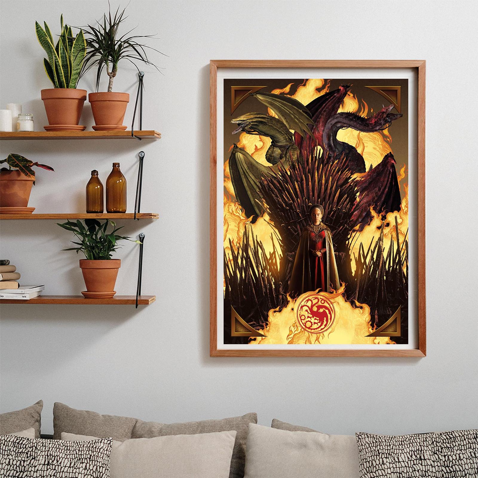 Пазлы Clementoni Game of Thrones House of the Dragon 39904 1000 элементов 70 x 50 см, фото №5