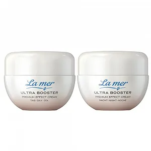 Набір кремів денний та нічний La mer Ultra Booster Premium Effect економ-набір - Фото 1