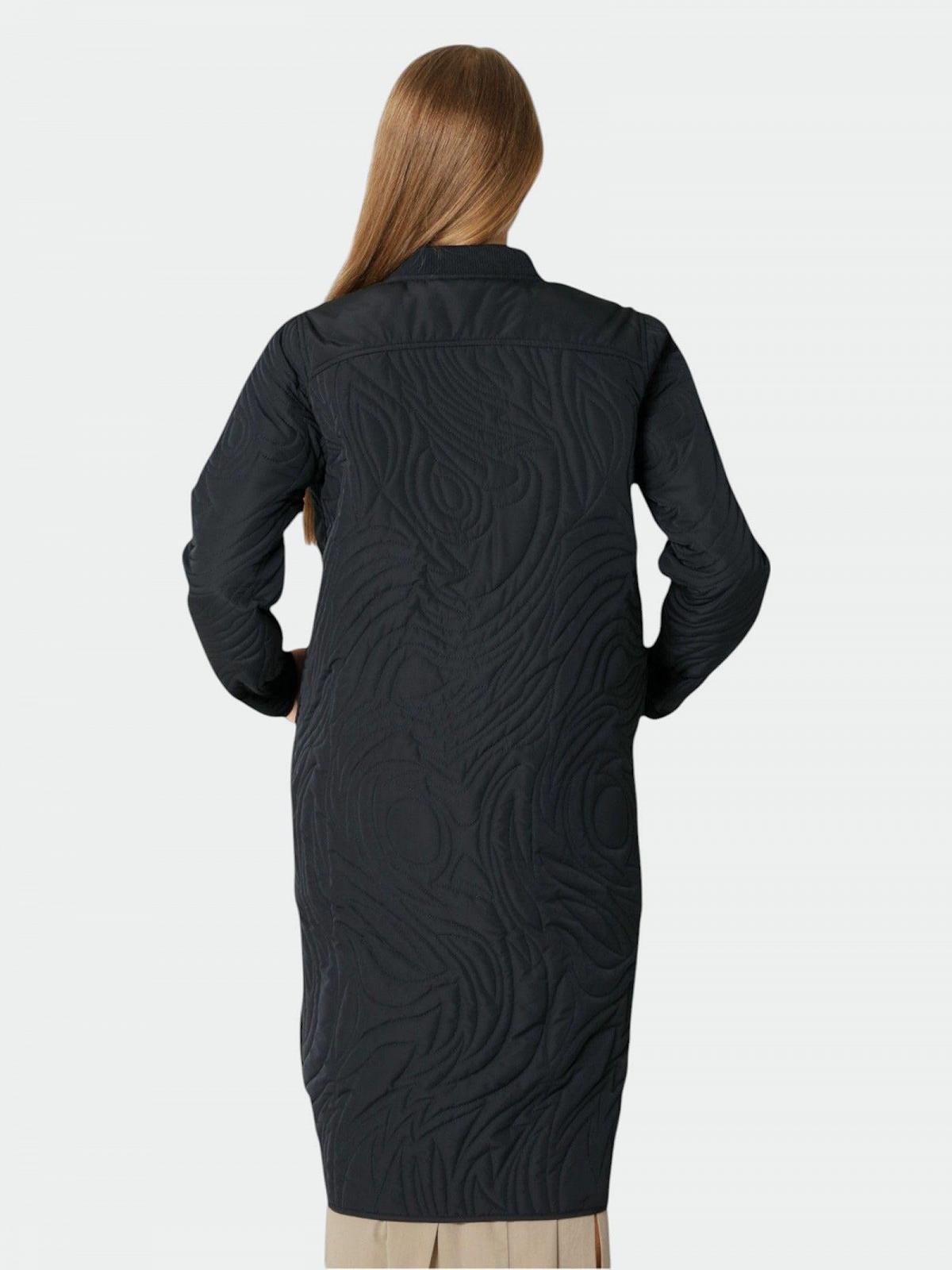 Пальто стьобане Ilse Jacobsen DUNE06 A-силуету з бічними розрізами і двосторонньою блискавкою, фото №5