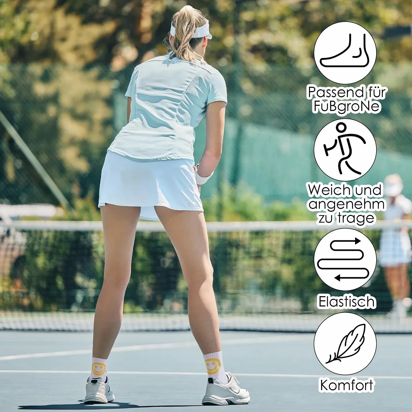 Шкарпетки тенісні Жіночі 39-42 Бавовняні Спортивні, 6 пар, фото №4 Шкарпетки тенісні Жіночі 39-42 Бавовняні Спортивні, 6 пар, фото №4