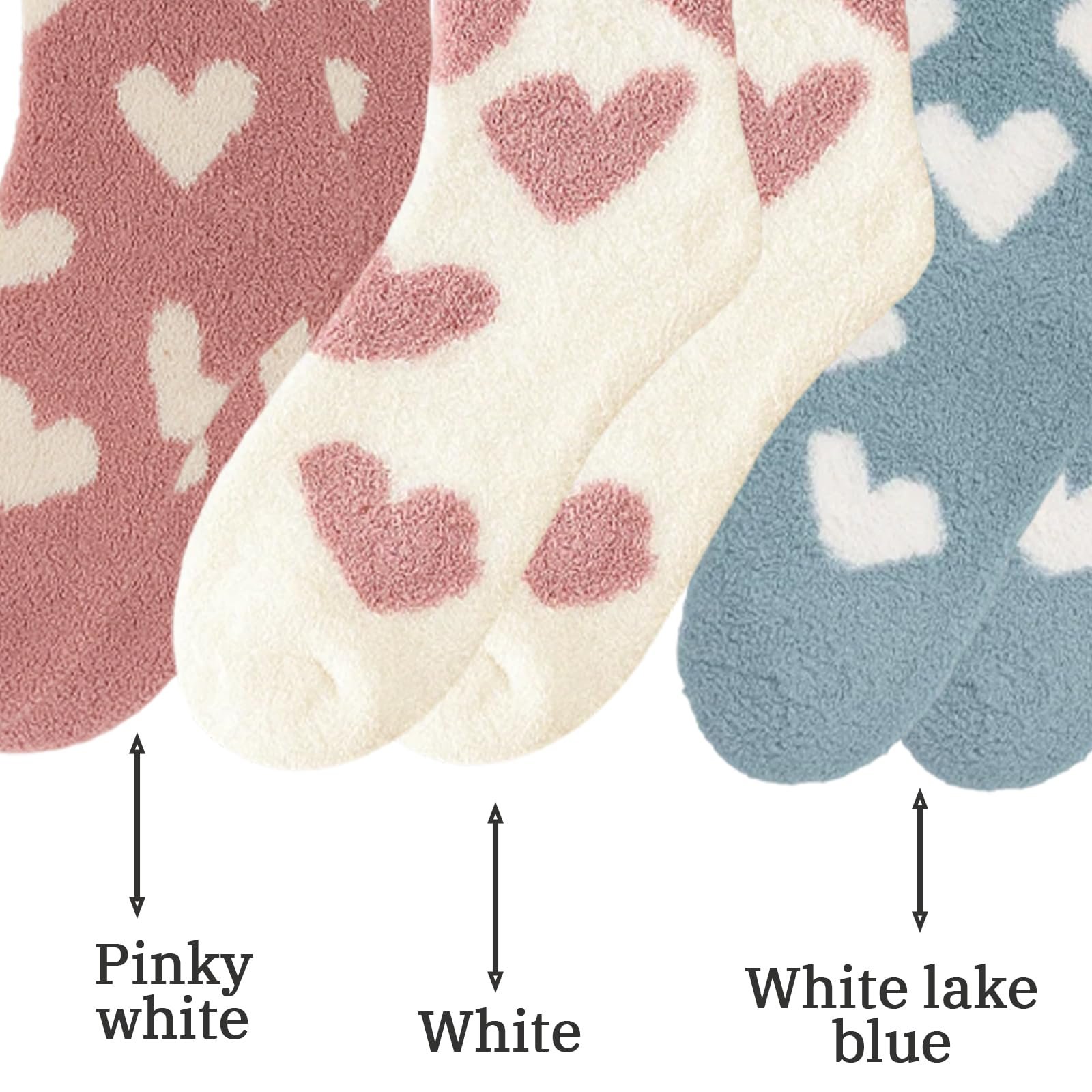 Женские пушистые носки, 6 пар, Микс цветов, Мягкие пушистые носки, 35-38, 18 x 8 см, фото №5