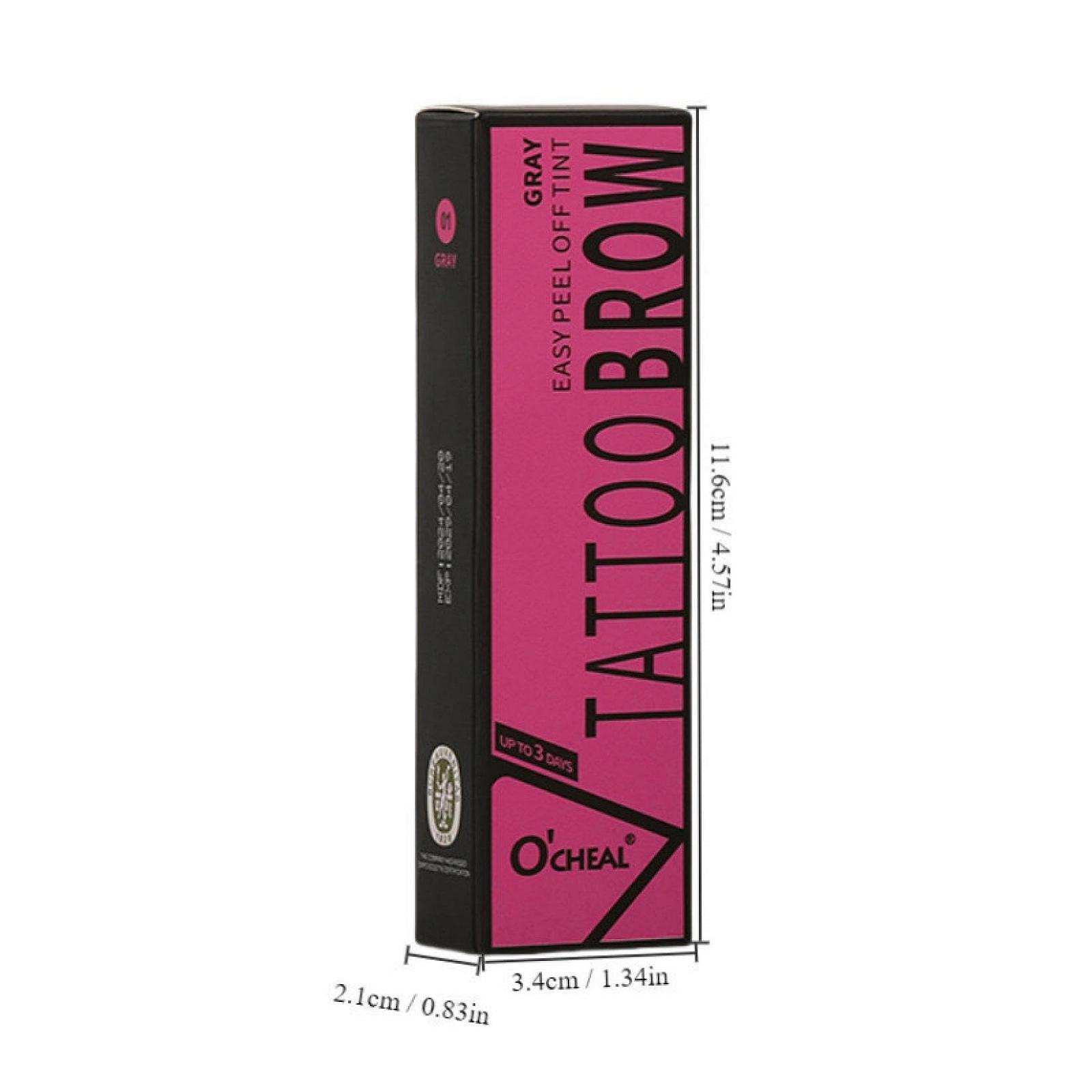 Гель для брів Peel Off з трафаретами набір, фото №6