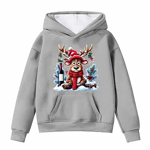 Різдвяний світшот для дівчат Толстовка з принтом synthetic.ua - Фото 1