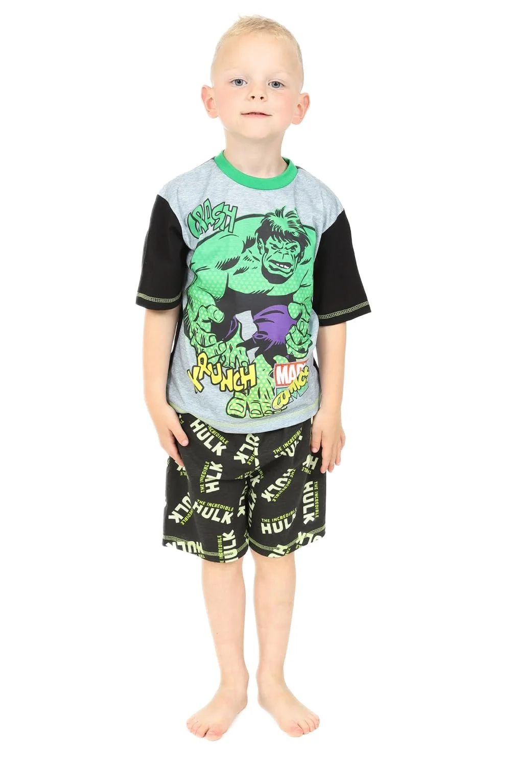 Піжама The Incredible Hulk Crash Krunch Коротка для хлопчиків, фото №1