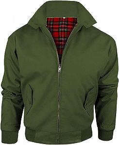 Куртка Harrington Спецодяг Дорослий Harrington Куртка Пальто Бомбер Класичний 1970-ті Ретро Mod Skin Скутер Тартанова Підкладка - Фото 1