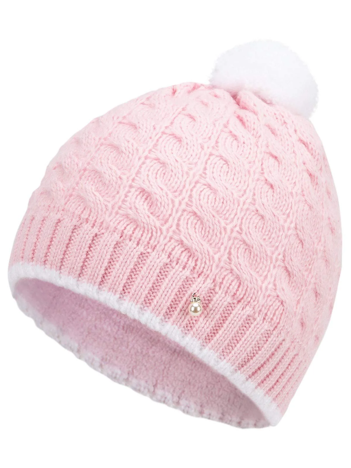 Шапка Marhatter Зимова дитяча шапка В'язана з помпоном, фото №1 Шапка Marhatter Зимова дитяча шапка В'язана з помпоном, фото №1