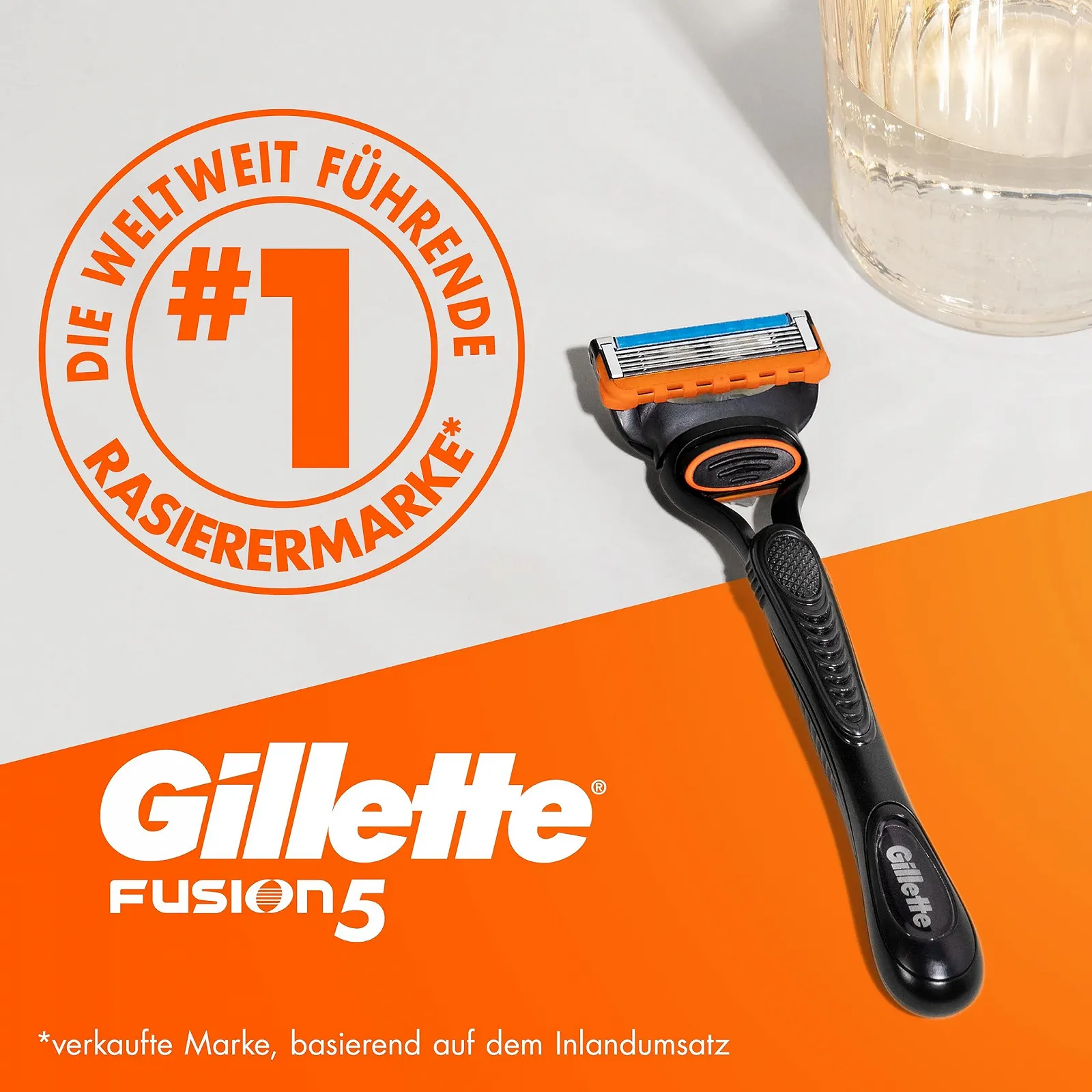 Подарочный набор для бритья мужской Gillette Fusion5 Бритва + 1 сменная кассета + Гель для бритья Fusion Ultra Sensitive 200 мл, фото №7