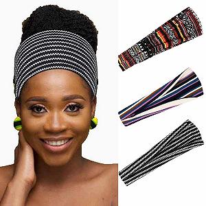 Купить Повязка на голову в стиле бохо Черная - Фото 1 Повязка на голову в стиле бохо Черная - Фото 1