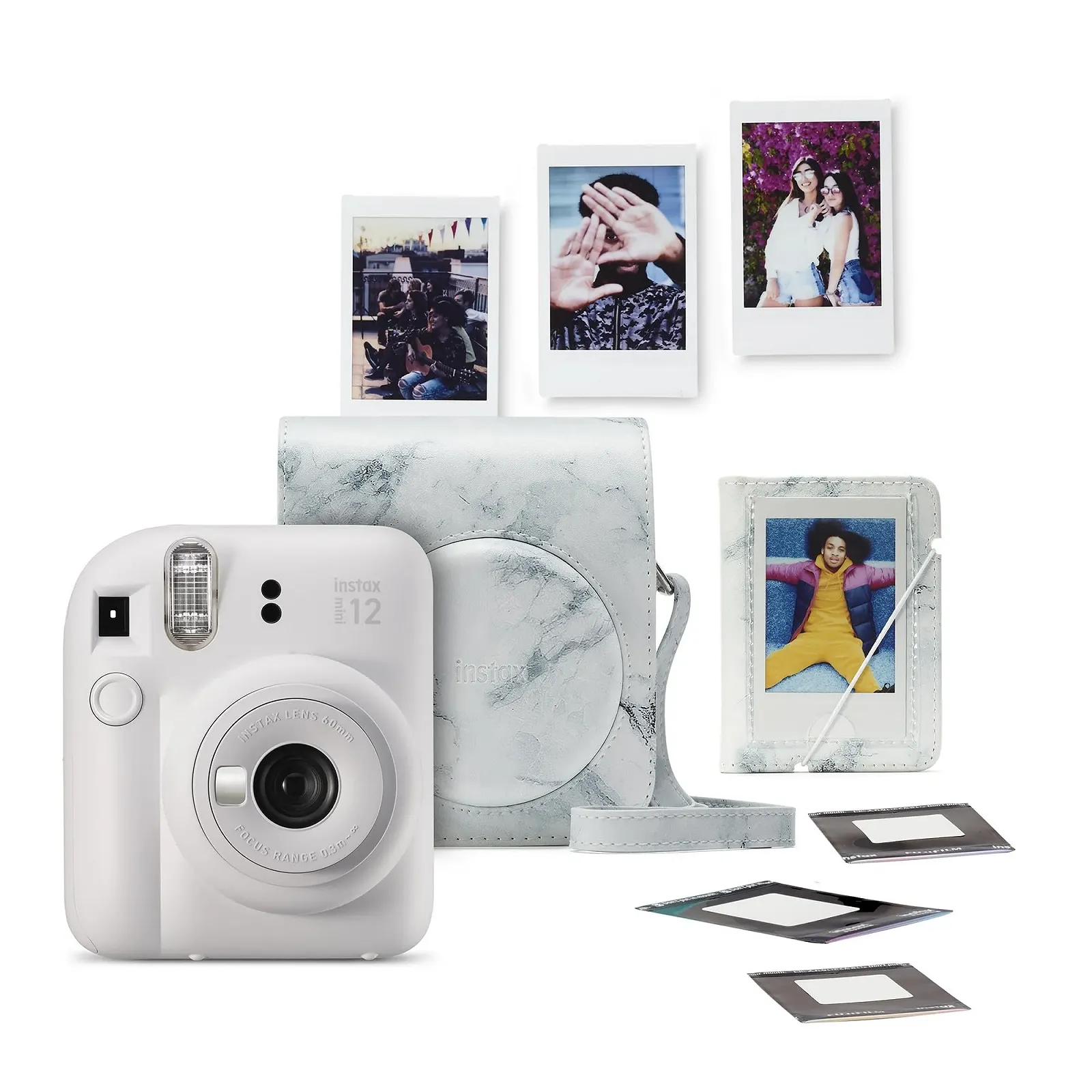 Набор с фотокамерой мгновенной печати FUJIFILM instax mini 12™ Clay White, фото №1