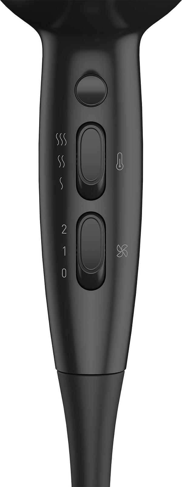 Фен GRUNDIG HD 3700 B, 1800 Вт, 3 температурных и 2 режима воздушного потока, холодный режим, керамическая защита, съемная решетка воздухозаборника, черно-вишневый, фото №4