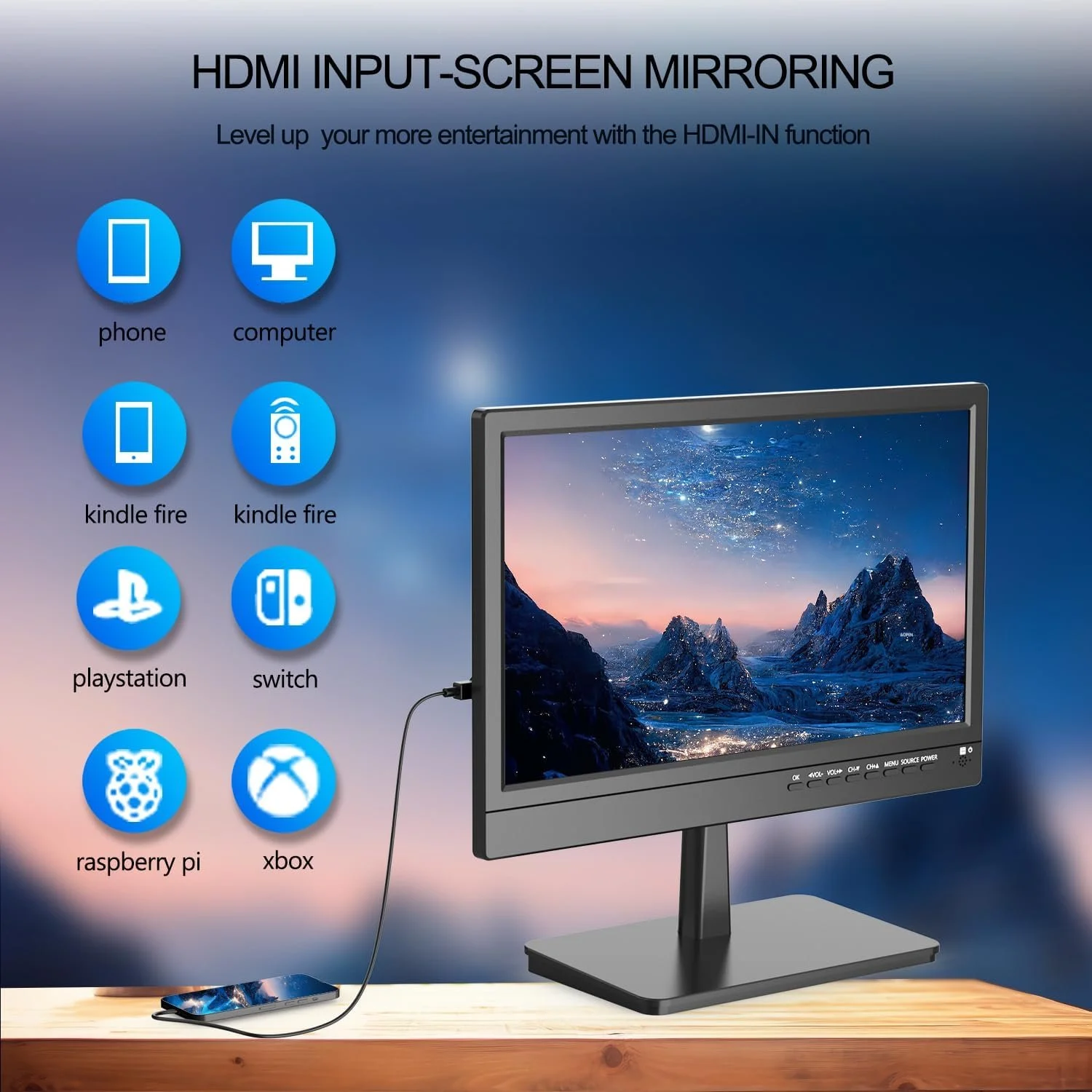 Телевизор 14" ZOSHING TV-14/T2 / Full HD / 60 Гц / LED / T2, фото №6 Телевизор 14" ZOSHING TV-14/T2 / Full HD / 60 Гц / LED / T2, фото №6