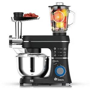 Кухонный комбайн 10л 1400Вт 5в1 Domotec R6676B Черный - Фото 1